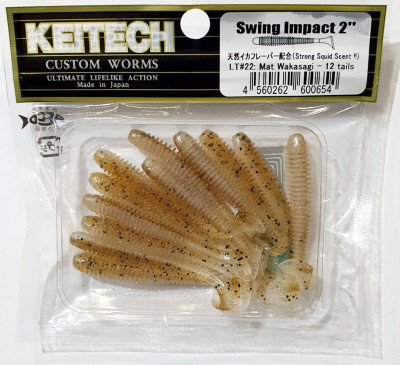 KEITECH SWING IMPACT 2" (5,4cm) LT#22 Mat Wakasagi opak.- 12szt