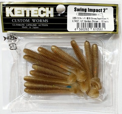 KEITECH SWING IMPACT 2" (5,4cm) LT#37 LT Golden Shiner opak.- 12szt