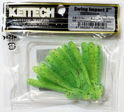 KEITECH SWING IMPACT 2" (5,4cm) #468 Lime Chartreuse PP. opak.- 12szt