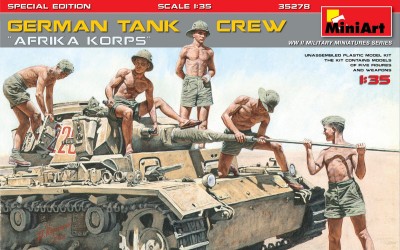 MINIART 35278 1:35 GERMAN TANK CREW ”Afrika Korps” [SPECIAL EDITION]