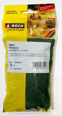 NOCH 08321 TRAWA STATYCZNA 2,5mm 20g CIEMNA ZIELEŃ
