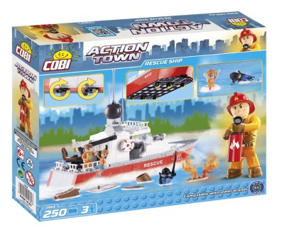 COBI 1464 RESCUE SHIP (250 klocków + 3 figurki)