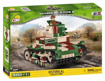 COBI 2520 czołg Vickers Mk. E Type B (382 klocki + 1 figurka)
