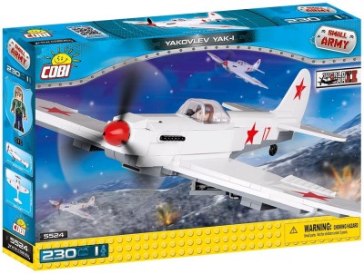 COBI 5524 samolot Yakovlev Yak-1 (230 klocków + 1 figurka)