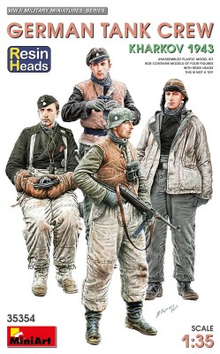 MINIART 35354 1:35 GERMAN TANK CREW. KHARKOV 1943. [RESIN HEADS]