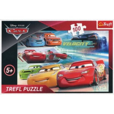 PUZZLE 100 TREFL 16337 Bohaterowie wyścigu Auta