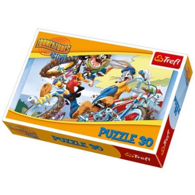 PUZZLE 30 TREFL 18169 Looney Tunes Rajd rowerowy 