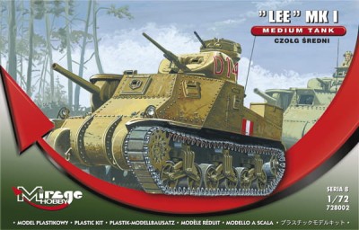 MIRAGE 728002 1:72 Czołg średni Lee Mk I