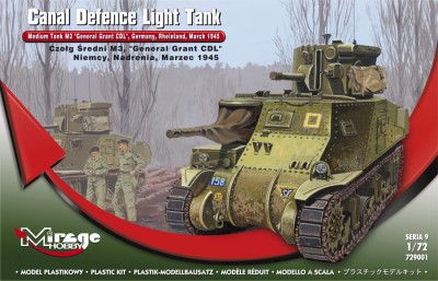 MIRAGE 729001 1:72 Canal Defence Light' Medium Tank