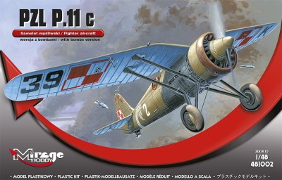 MIRAGE 481002 1:48 PZL P.11C  [Polska Wersja z Bombami]