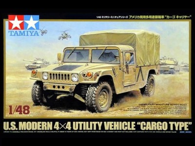 TAMIYA 32563 1:48 U.S. MODERN 4X4 UTILITY VEHICLE "CARGO TYPE"