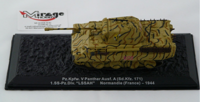 DIE-CAST #13 1:72 PZ.KPFW. V PANTHER AUSF. A (SD.KFZ. 171) 1.SS-PZ.DIV. LSSAH NORMANDIE (FRANCE) - 1944