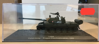 DIE-CAST #03 1:72 T-55A POLISH ARMY PRAGUE (CZECHOSLOVAKIA) - 1968