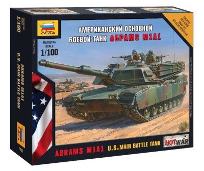 ZVEZDA 7405 1:100 Abrams A1M1 U.S. Main Battle Tank