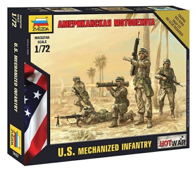 ZVEZDA 7407 1:72 U.S. Motorized Infantry