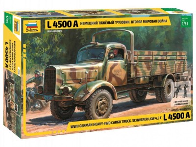 ZVEZDA 3596 1:35 Heavy German Cargo Truck L 4500 S