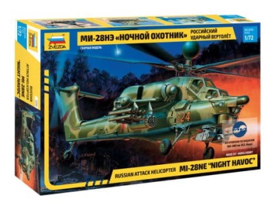 ZVEZDA 7255 1:72 Russian Attack Helicopter MI-28NE "Night havoc"