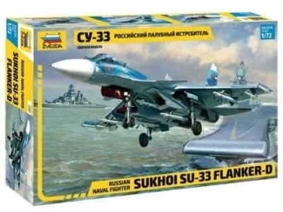 ZVEZDA 7297 1:72 Russian Naval Fighter Sukhoi Su-33 Flanker-D