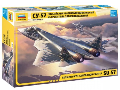 ZVEZDA 7319 1:72 Sukhoi Su-57 Russian Fifth-Generation Fighter 