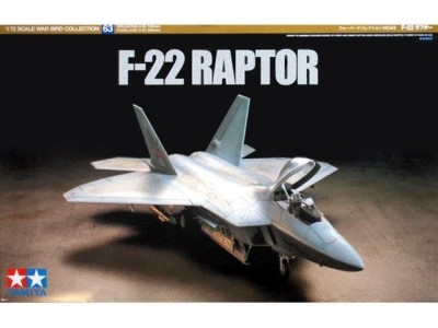 TAMIYA 60763 1:72 Lockheed Martin F-22 Raptor