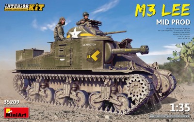 MINIART 35209 1:35 M3 LEE MID PROD. with INTERIOR KIT