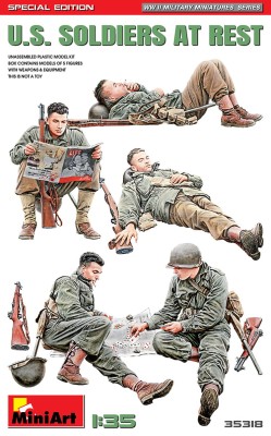 MINIART 35318 1:35 U.S. Soldiers at Rest. [SPECIAL EDITION]