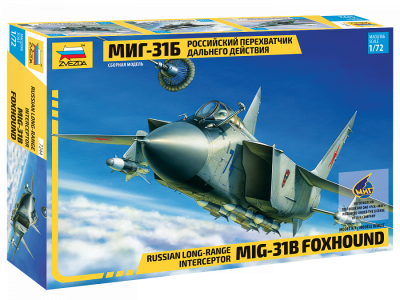 ZVEZDA 7244 1:72 Russian Long-range Interceptor MIG-31B Foxhound