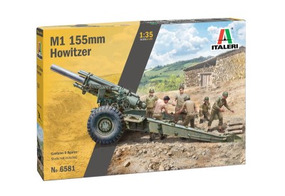 ITALERI 6581 1:35 M1 155mm Howitzer with Crew