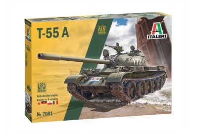 ITALERI 7081 1:72 Medium Tank T-55A (Polska Wersja)