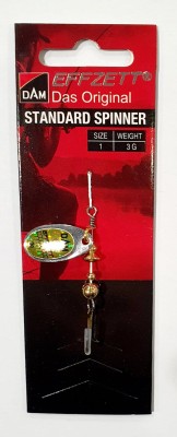 BŁYSTKA OBROTOWA DAM STANDARD SPINNER 5124201 #1 3g - REFLEX GOLD