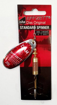 BŁYSTKA OBROTOWA DAM STANDARD SPINNER 5124306 #6 20g - REFLEX RED 