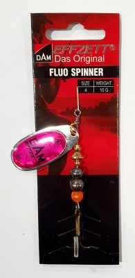 BŁYSTKA OBROTOWA DAM FLUO SPINNER 60687 #4 waga: 10g - MAGENTA PRISMA