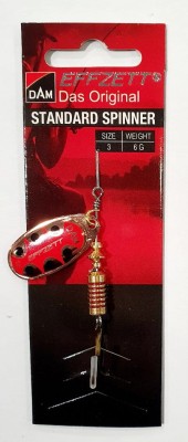 BŁYSTKA OBROTOWA DAM STANDARD SPINNER 5131503 #3 6g - COPPER BLACK DOT 