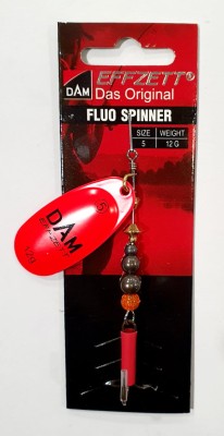 BŁYSTKA OBROTOWA DAM FLUO SPINNER 60690 #5 waga: 12g - RED 