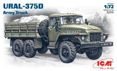 ICM 72711 1:72 URAL-375 D ARMY TRUCK
