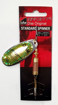 BŁYSTKA OBROTOWA DAM STANDARD SPINNER 5124206 #6 20g - REFLEX GOLD 