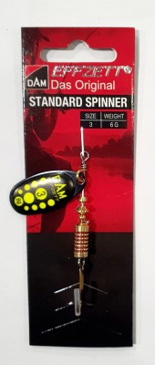 BŁYSTKA OBROTOWA DAM STANDARD SPINNER 5131003 #3 6g - BLACK YELLOW 