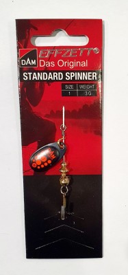 BŁYSTKA OBROTOWA DAM STANDARD SPINNER 5131101 #1 3g - BLACK RED 