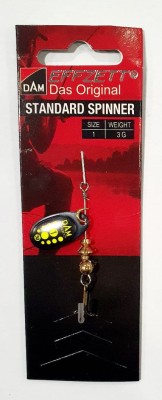 BŁYSTKA OBROTOWA DAM STANDARD SPINNER 5131001 #1 3g - BLACK YELLOW 