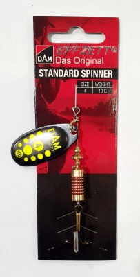 BŁYSTKA OBROTOWA DAM STANDARD SPINNER 5131004 #4 10g - BLACK YELLOW 