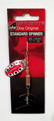 BŁYSTKA OBROTOWA DAM STANDARD SPINNER 5131403 #3 6g - SILVER BLACK DOT 