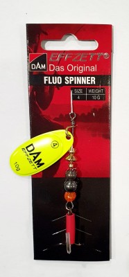 BŁYSTKA OBROTOWA DAM FLUO SPINNER 60681 #4 waga: 10g - YELLOW 