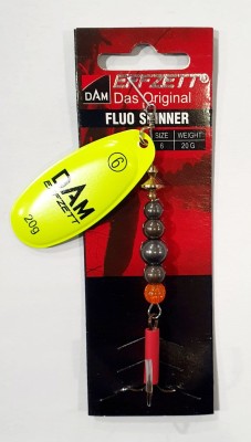 BŁYSTKA OBROTOWA DAM FLUO SPINNER 60697 #6 waga: 20g - YELLOW 