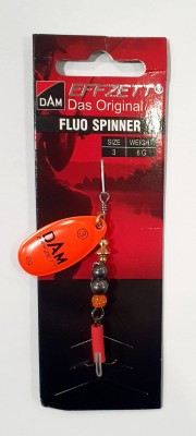 BŁYSTKA OBROTOWA DAM FLUO SPINNER 60676 #3 waga: 6g - ORANGE 