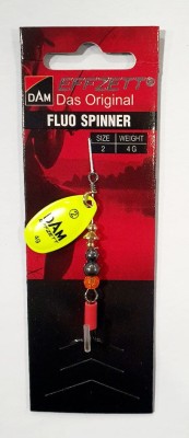 BŁYSTKA OBROTOWA DAM FLUO SPINNER 60665 #2 waga: 4g - YELLOW 