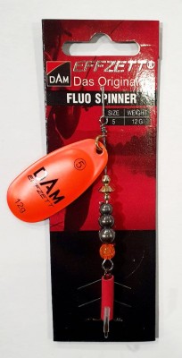BŁYSTKA OBROTOWA DAM FLUO SPINNER 60692 #5 waga: 12g - ORANGE 