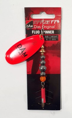 BŁYSTKA OBROTOWA DAM FLUO SPINNER 60698 #6 waga: 20g - RED 