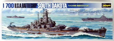 HASEGAWA 44119 1:700 U.S.A. Battleship USS South Dakota