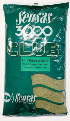 ZANĘTA SENSAS CLUB LIN-KARAŚ ZIELONY 1kg [16021]