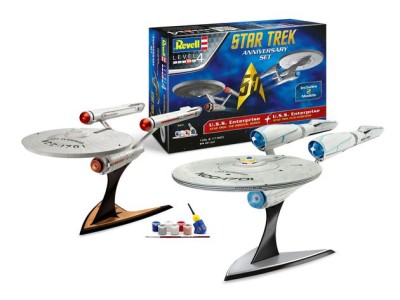 REVELL 05721 1:600 U.S.S. Enterprise Original Series + U.S.S. Enterprise Into Darkness
